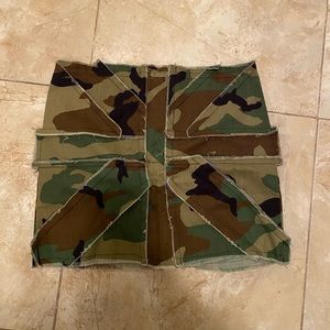 Vintage camo mini skirt